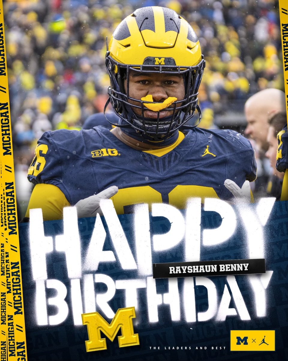 Happy Birthday to @rayshaun_benny ! Have a great one ! #GoBlue〽️