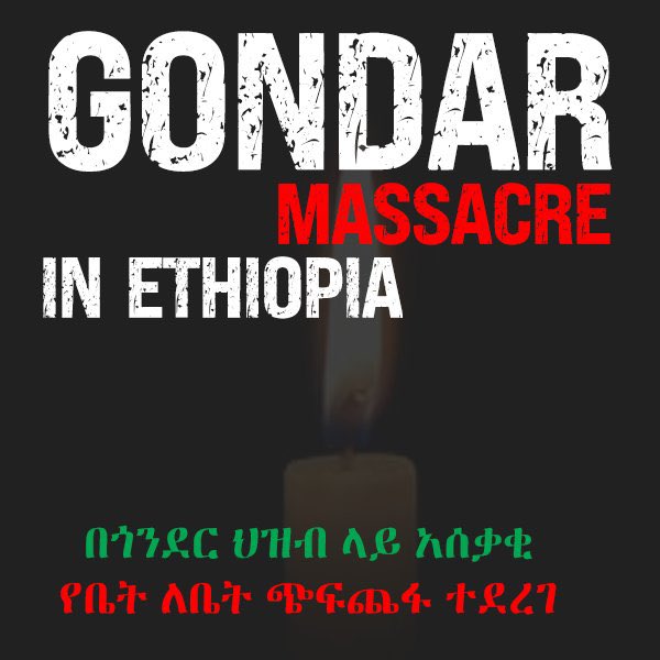 #SAD_DAY⚠️ 250 innocent #Amharas who could not uphold themselves were in a savagely violent way shoot down in #Gondar & its surroundings‼️ #GonderMassacre #GenocidalWarOnAmhara @hrw @MikeHammerUSA @FoxNews @BBCBreaking @cnnbrk @ABC @_AfricanUnion @LemkinInstitute @CGTNOfficial