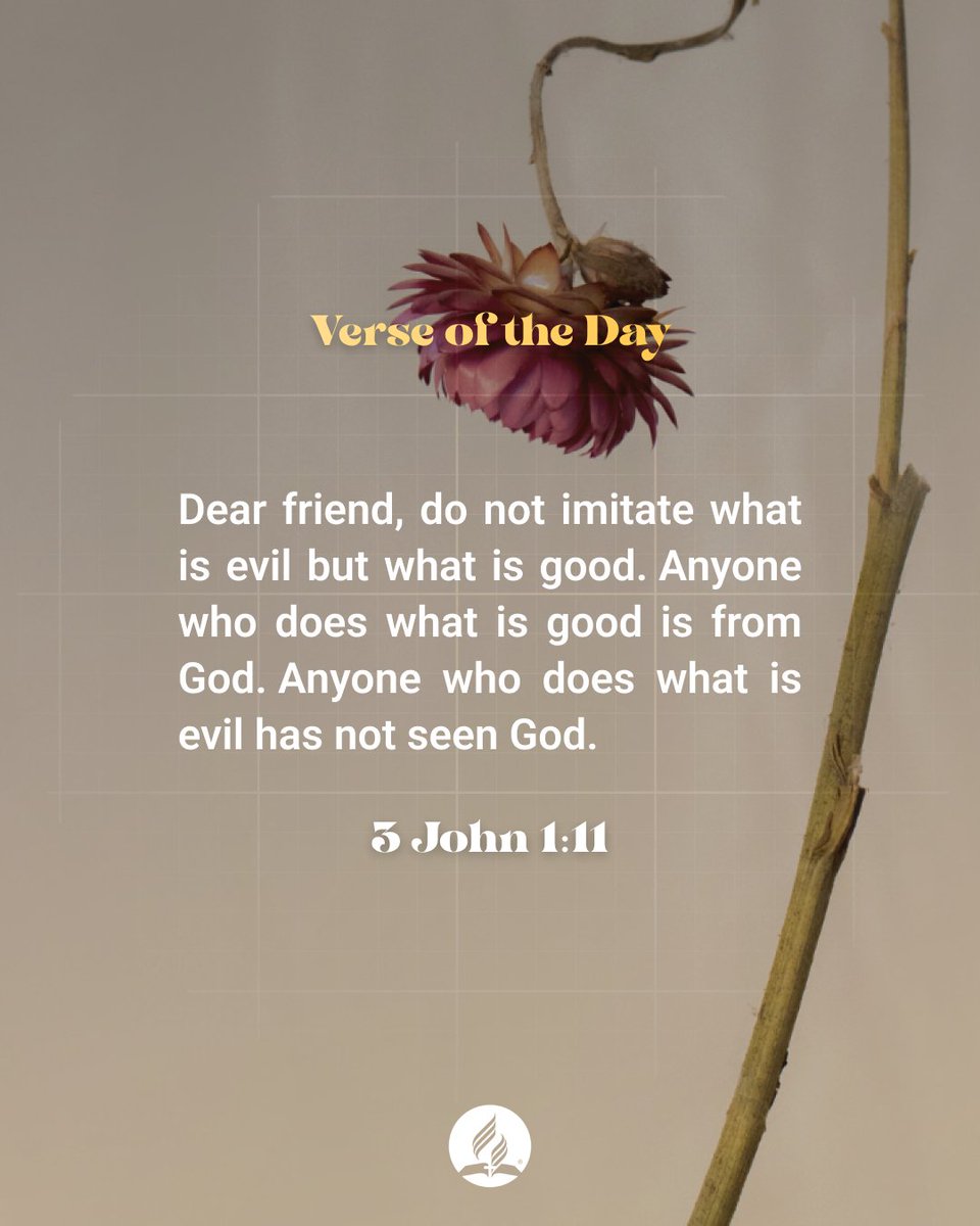 Just like the beloved in the verse, you too are called to imitate what is good and not what is evil. Isn’t it a profound realization that our actions reflect our understanding of God? How does this verse inspire you to choose goodness in your daily life? #VerseOfTheDay #Faith