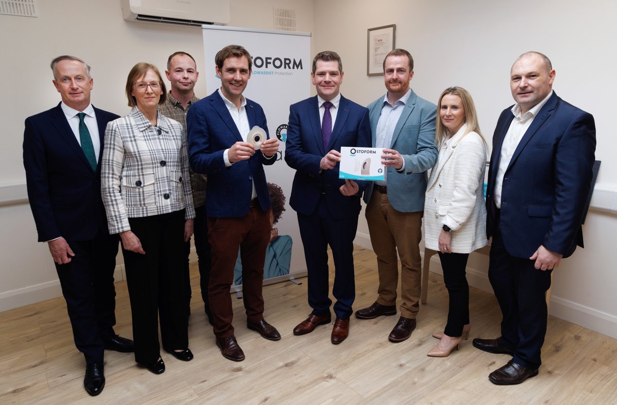 Department of Enterprise, Trade and Employment (@deptenterprise) on Twitter photo Minister <a href="/peterburkefg/">Peter Burke</a> met with FLOWASSIST project partners <a href="/Ostoform/">Ostoform</a> ,ROSS POLYMER and <a href="/TUS_ie/">Technological University of the Shannon</a> to launch the latest Call of the Disruptive Technologies Innovation Fund (DTIF). Their project was previously awarded €2.6 million in DTIF funding to develop an innovative ostomy Minister <a href="/peterburkefg/">Peter Burke</a> met with FLOWASSIST project partners <a href="/Ostoform/">Ostoform</a> ,ROSS POLYMER and <a href="/TUS_ie/">Technological University of the Shannon</a> to launch the latest Call of the Disruptive Technologies Innovation Fund (DTIF). Their project was previously awarded €2.6 million in DTIF funding to develop an innovative ostomy