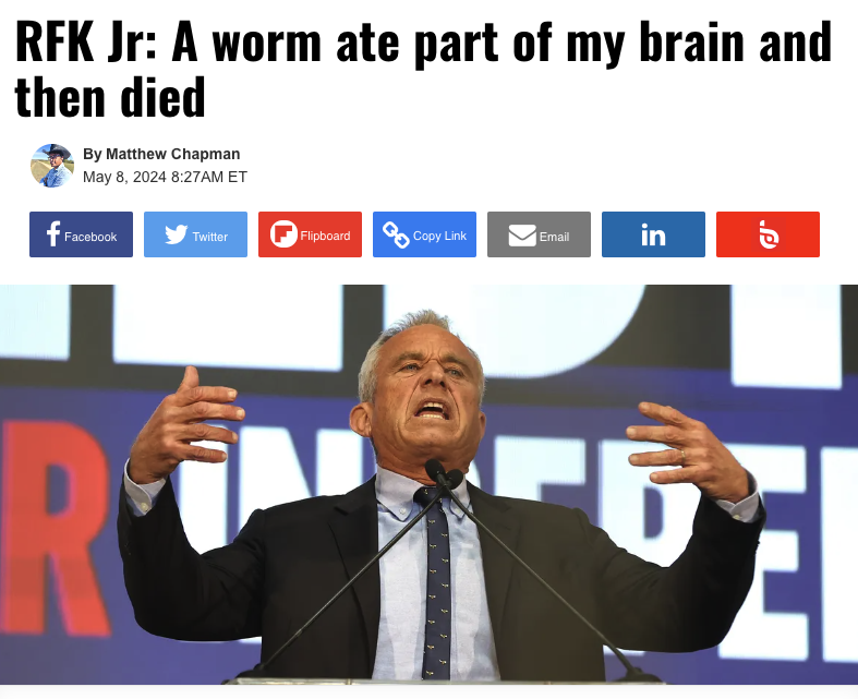 JerradChristian's tweet image. This honestly makes a lot of sense given his perspectives on the world. #BrainWorm #RFK