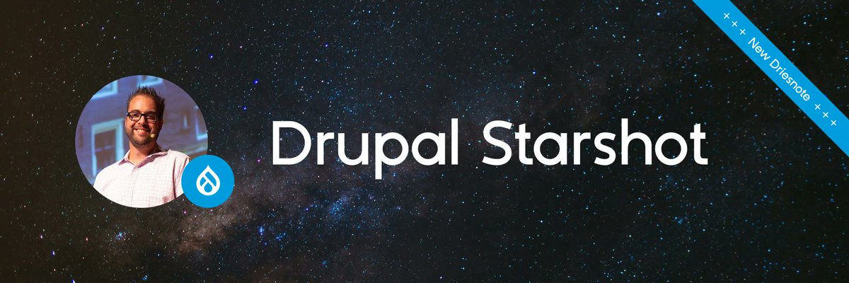 On Monday, @Dries announced Drupal Starshot. The focus is to improve the out-of-the-box experience for ambitious site builders. @1xINTERNET fully agrees with the strategy to make #Drupal available as pre-configured application and will commit to help: 1xinternet.de/en/highlights/…