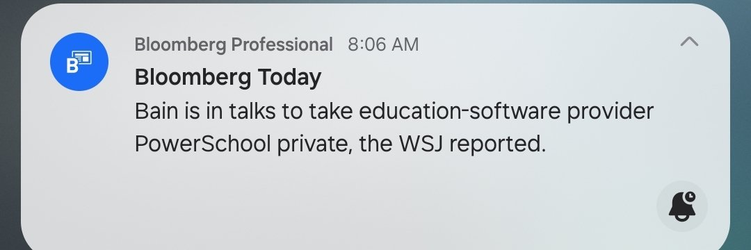 Did PowerSchool go public?? I thought they were still a Vista PortCo