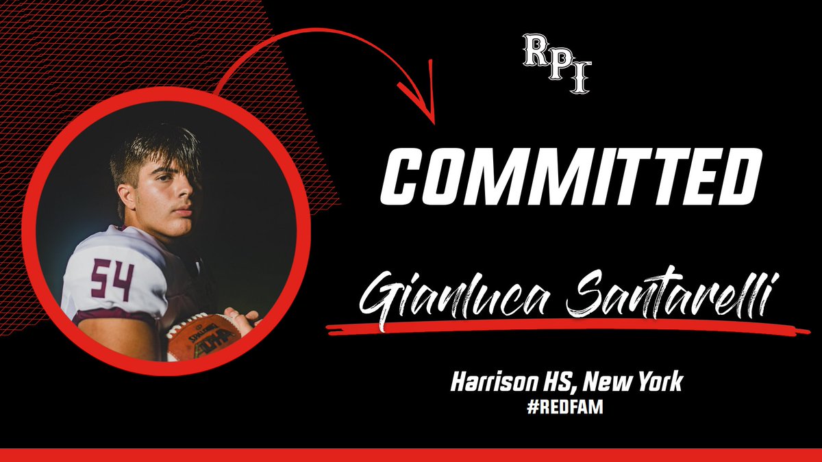 ⬇️ Welcome to the #REDFAM Class of '28! ⬇️ 🖊️: Gianluca Santarelli 🏈: DL 📚: Business 🔗: hudl.com/video/3/175414…