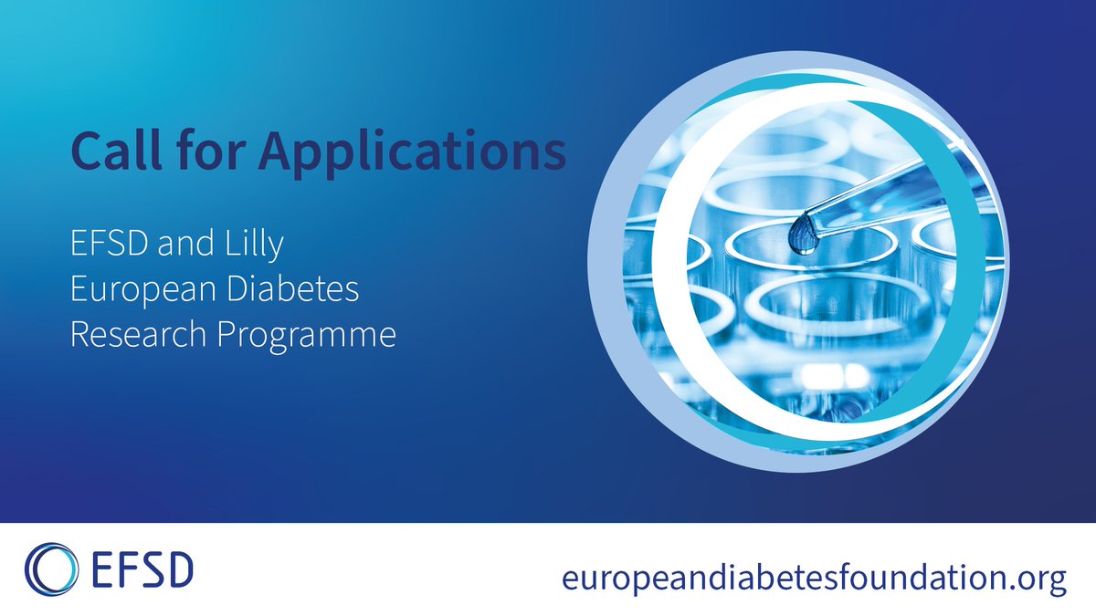 🚨#EFSD & @LillyDiabetesIn European Diabetes Research Programme welcomes applications! #Funding opportunity promoting #European #diabetes #research, basic or clinical, and to raise awareness and understanding of the magnitude and burden of the disease. europeandiabetesfoundation.org/workshops/78-e…