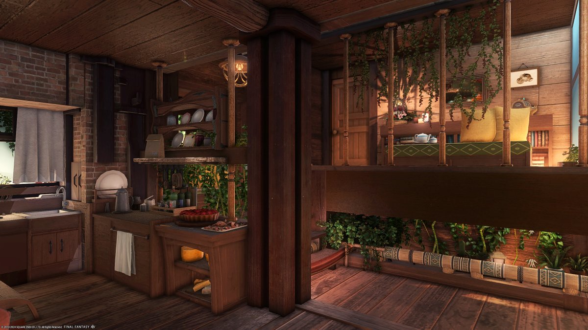 ハウジング代行14軒目🏡（S）
お菓子作りが好きなフレさんよりご要望を受け作らせて頂きました！
こちらは住所非公開となります 🙏

#FF14ハウジング #ハウジンガイア #たんハウ