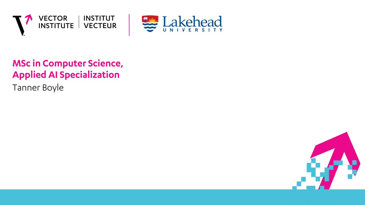 We are thrilled to introduce the 2024-2025 Vector Scholarship in AI recipient who will be pursuing their studies at @mylakehead! Let’s welcome this exceptional individual from Lakehead's Computer Science program