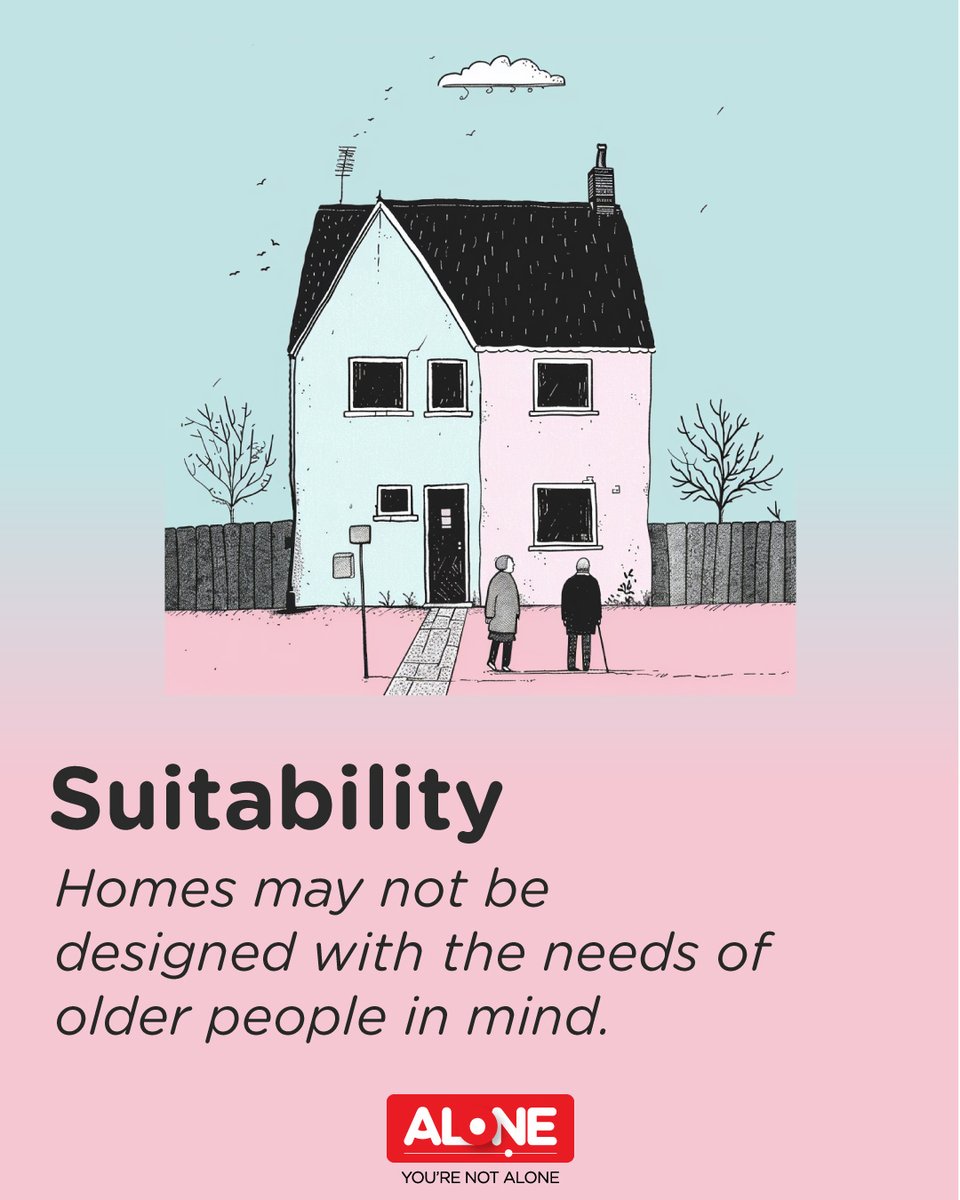 Did you know that the current lack of suitable housing options for Older Persons with support needs can put them at higher risk of accidents, loneliness, poor health, anxiety, and exploitation? 😔 ALONE is currently working hard on bridging this gap with Housing with Support.