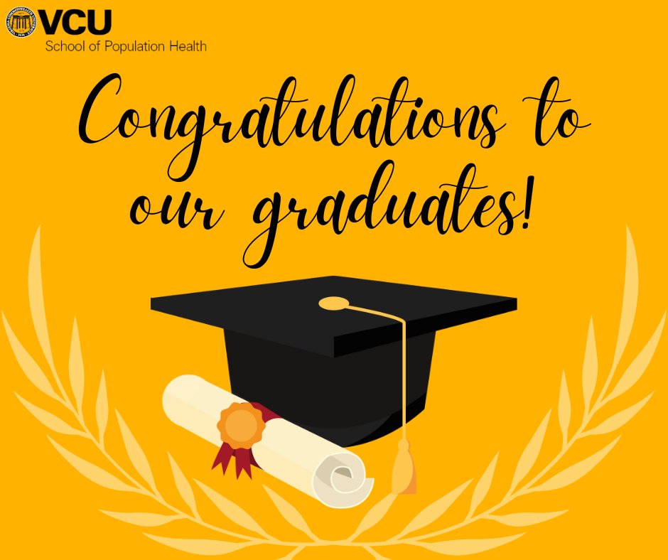 📷Today is the day! Congratulations to all of the SOPH graduates! Join us at 1pm to watch the commencement ceremony live at:
sph.vcu.edu/specialevents/

#commencement #classof2024 #populationhealth