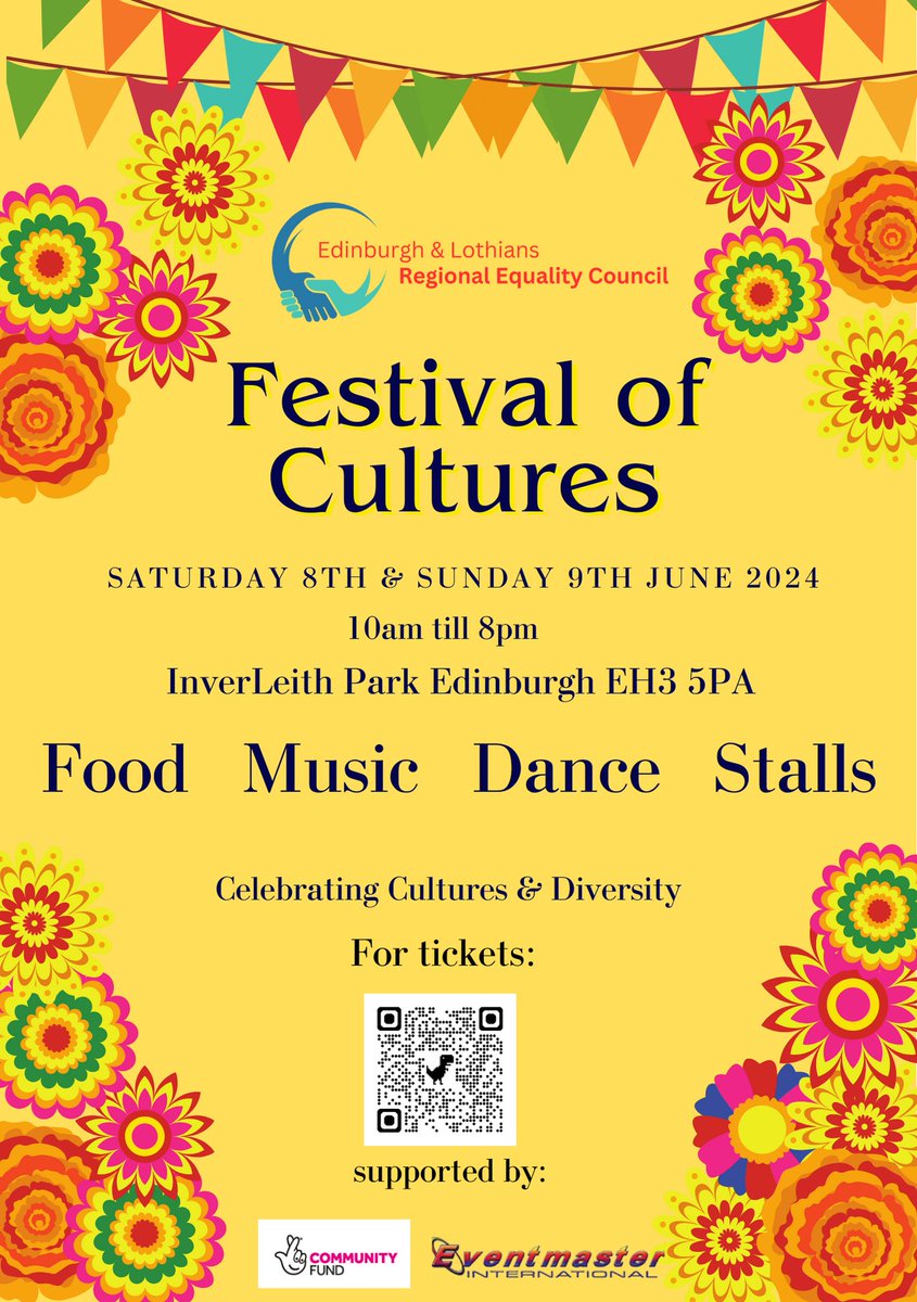 Upcoming event celebrating diversity & cultures, there will be multi cultural stalls, lots of different cuisines and entertainment, so do come along📷 Tickets can be purchased here: eventbrite.co.uk/.../festival-o…... 📷 #festivalofcultures #ELREC