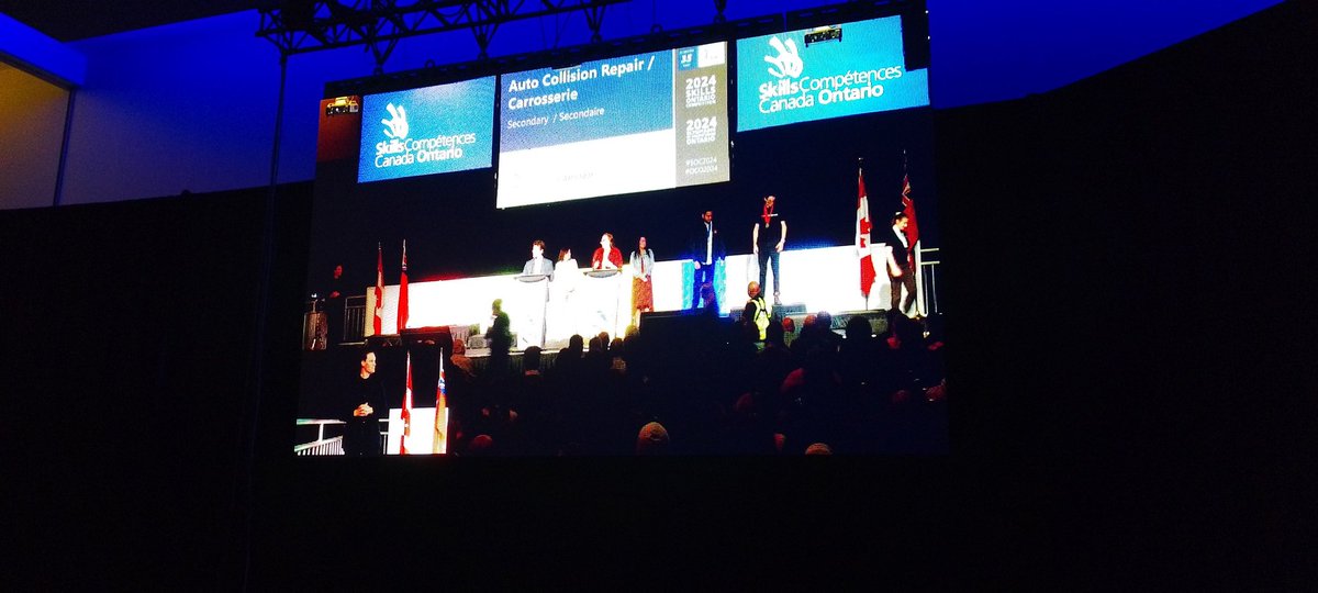 MehdiZahed's tweet photo. Closing ceremony Skills Ontario
#soc2024 #skillsOntario2024 
#AlgonquinCollege #architecturaltechnology 
#Architecture #Canada @skillsontario @Skills_Canada @algonquincollege 

🇨🇦👏 https://t.co/0bf1vlGjVg