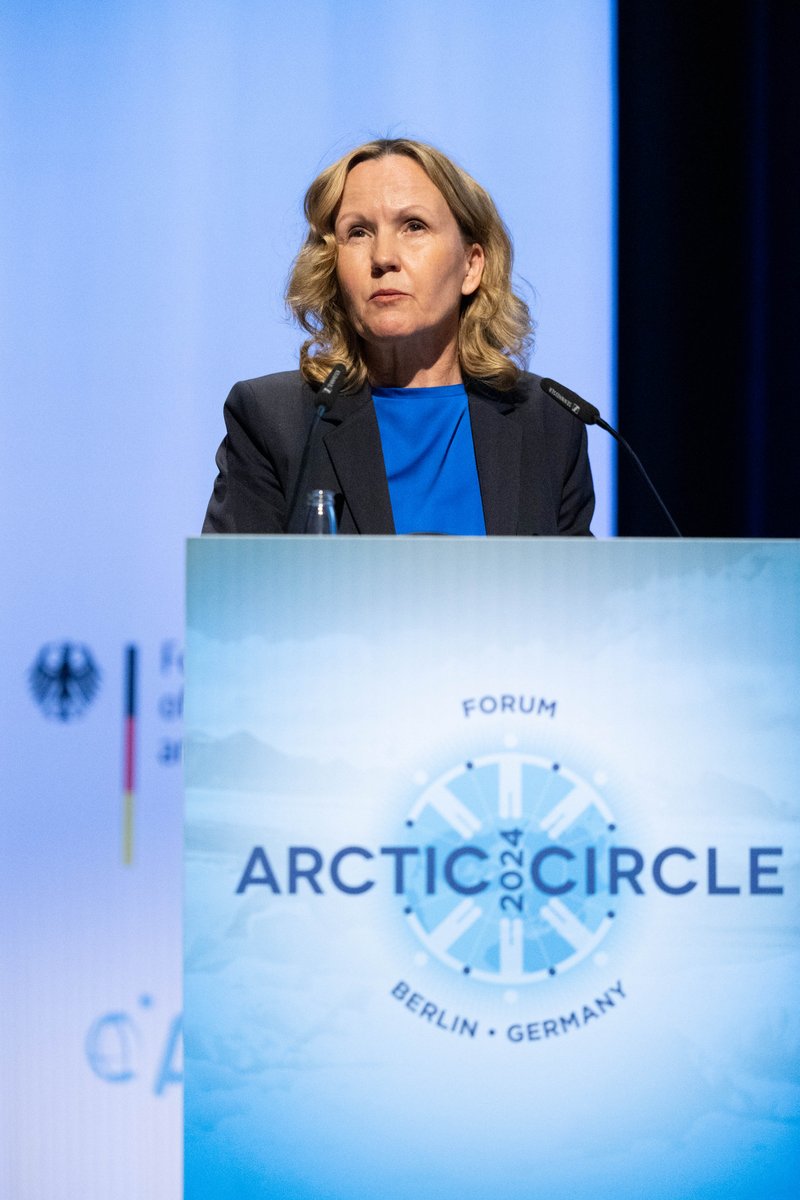 'The future of the Arctic will determine our future' H.E. Steffi Lemke, Federal Minister for the Environment, Germany @BMUV at the #BerlinForum 🇩🇪