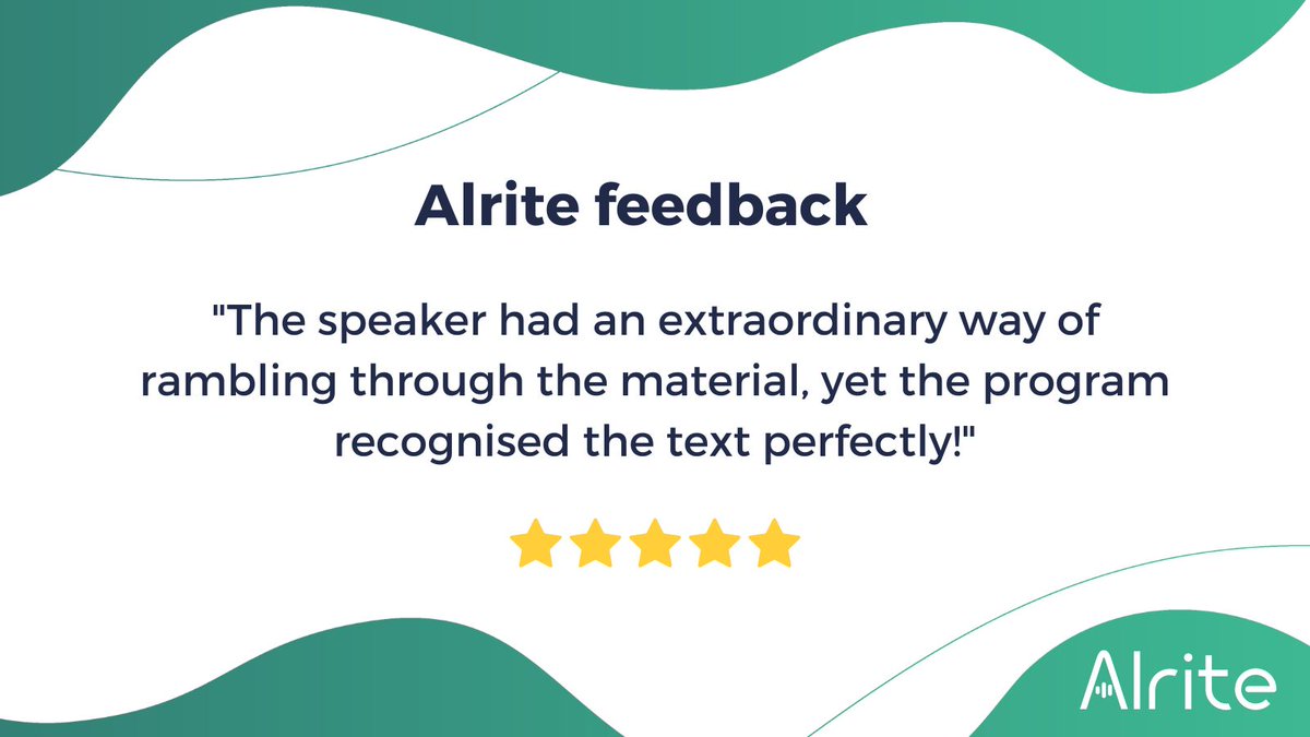 From ramble to recognition, let Alrite give you a hand! 🤖📝

#alrite #ai #software #recognitions #STT #rambling #speech