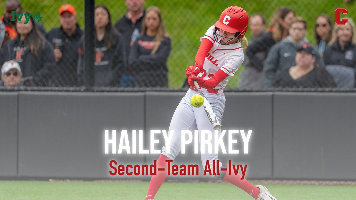 Freshman Hailey Pirkey earned her first career Ivy League honor. She emerged as an offensive threat for the Big Red during Ivy League play, batting .339 with four home runs and five doubles while driving in 14 runs.
