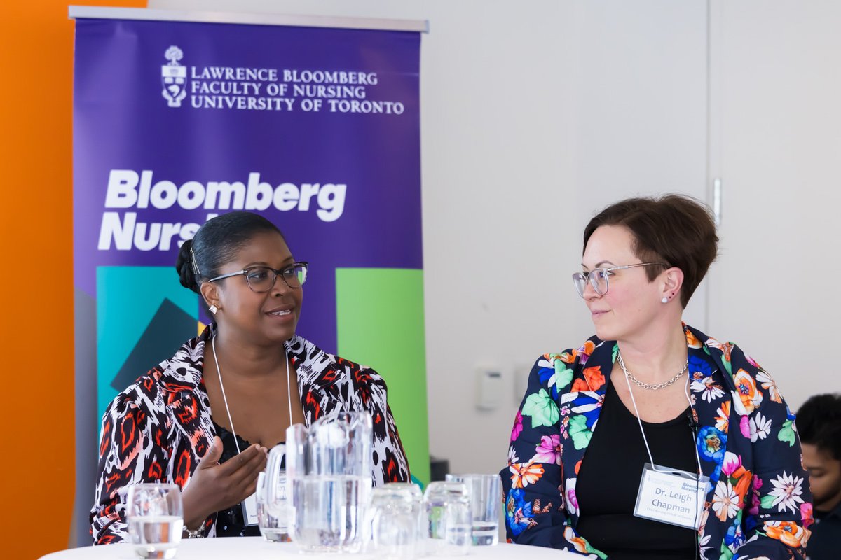 Last night Bloomberg Nursing co-hosted a fantastic and engaging panel event with @TheCBNA and @LeighChappy on mental health, and the experiences of nurses. We hope you will join us for our remaining #NursingWeek events. Register - bloomberg.nursing.utoronto.ca/event/bloomber…