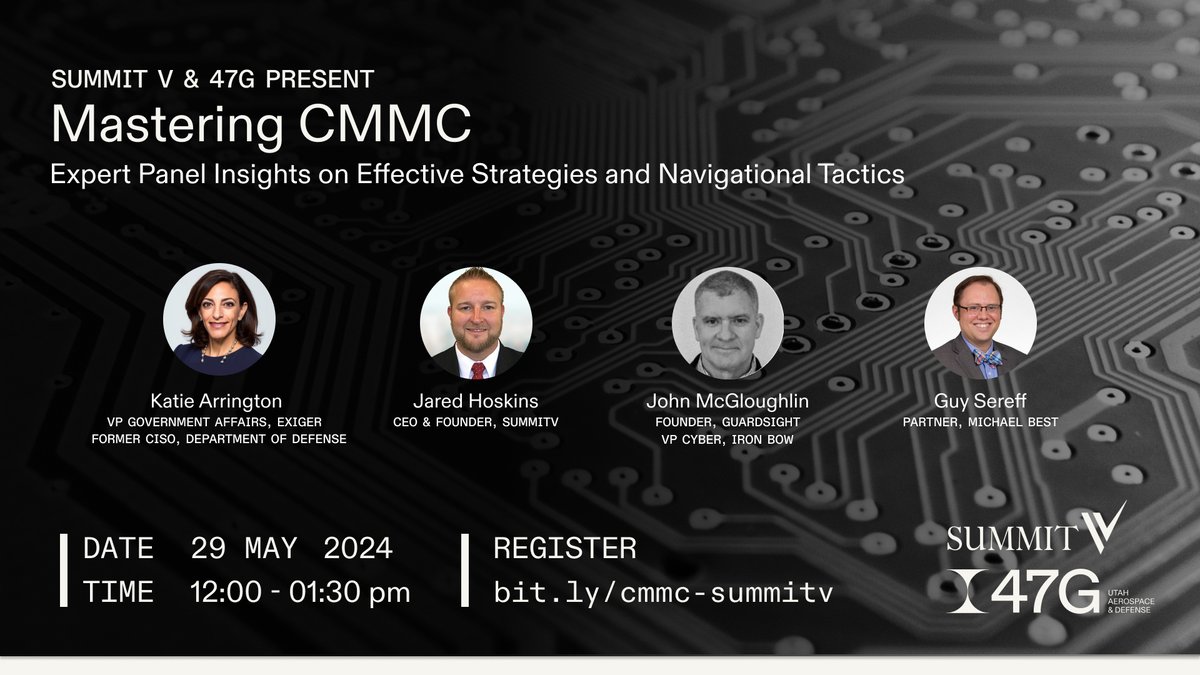 uammi_utah's tweet photo. Panel at 47G Headquarters 
Mastering CMMC Event with Summit V

https://t.co/ffaS8UeZSA https://t.co/OFjpIWze8t