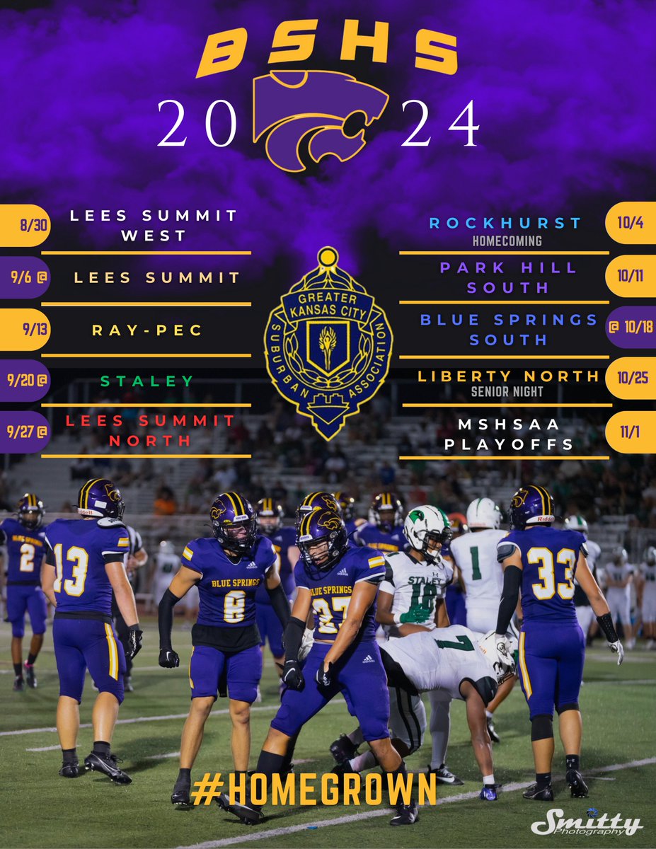 2024 Wildcat Football Schedule...#homegrown #earntheright #straightedges