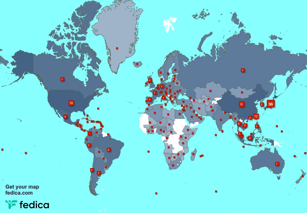 「I have 457 new followers from Indonesia 」|白サバのイラスト