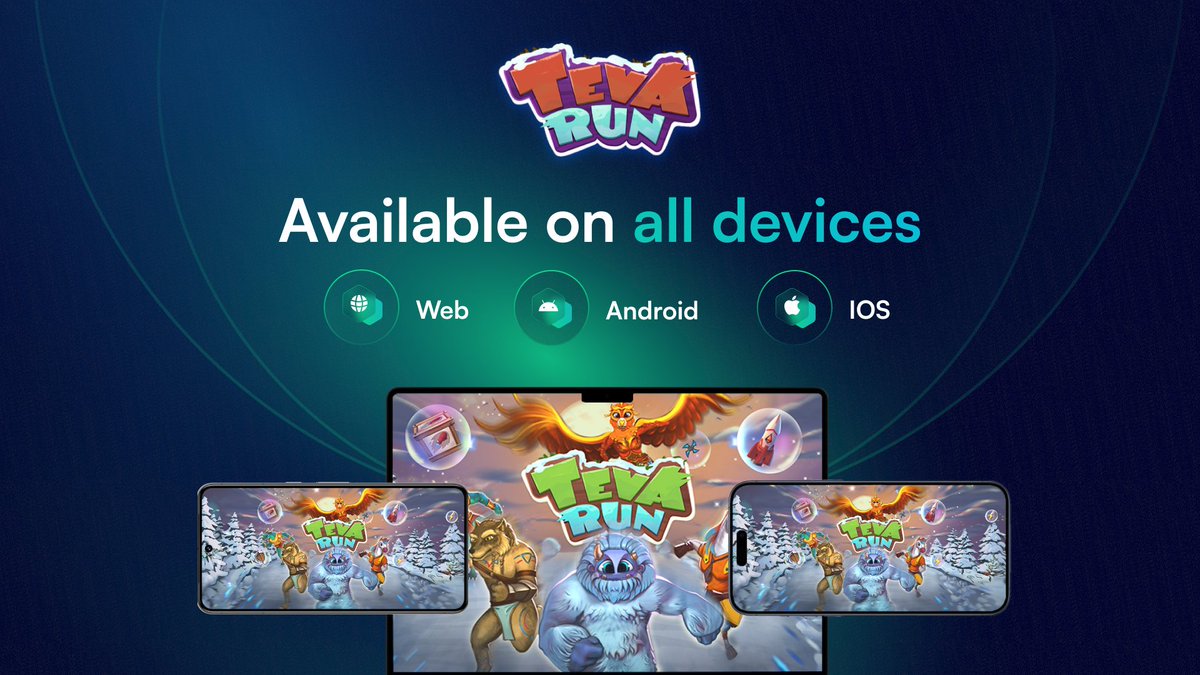 wen iOS? ✅ Teva Run is now live on App Store & Google Play! 🎮 Right in time for Tevaera P2E. Complete quests from anywhere now : ) 🚨Have you registered yet? 43 days to go. ⚠️ Some challenges are hard/test your patience. #tevaera #zkSync