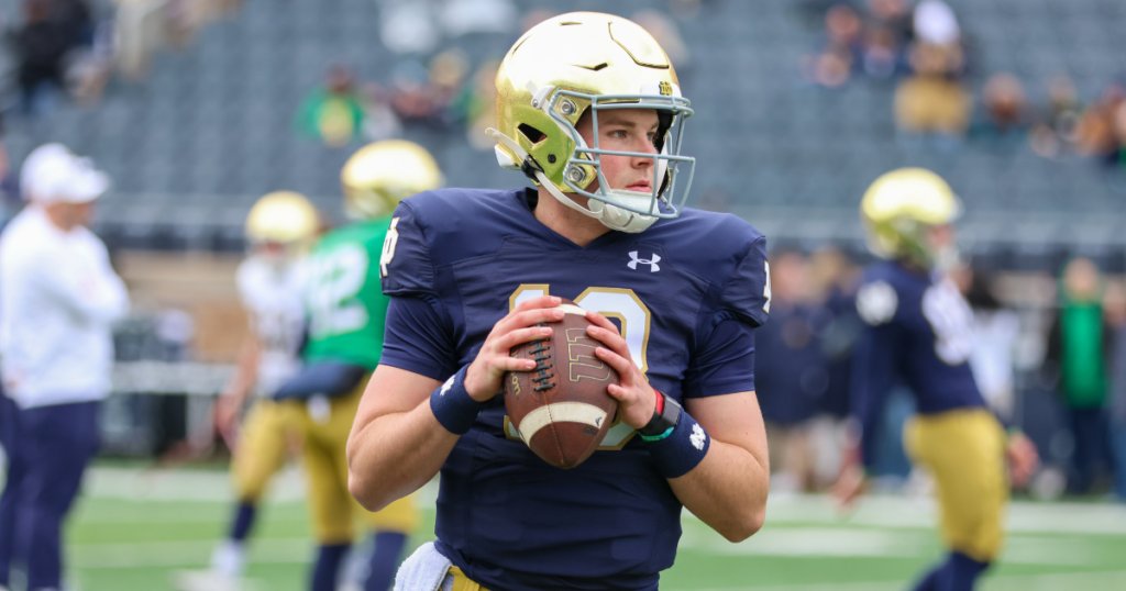 In a post-spring edition of Heisman Trophy odds, Notre Dame quarterback Riley Leonard is a fringe contender. Full details on where Leonard stands: on3.com/teams/notre-da…