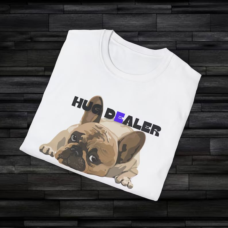Most of us have a little Hug Dealer around , let’s show some love 🧡 
Retweet if you would wear my tshirt 

Etsy store link : hawaiianndreams.etsy.com 

#etsy #etsyfinds #etsygifts #etsystore #frenchie