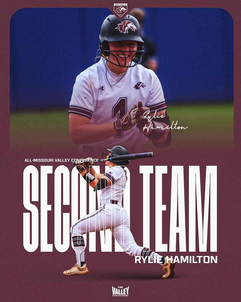 OUR CAPTAIN 🫡 @RylieHamilton1 is named to the Second Team All-MVC & has now been named All-MVC THREE seasons in a row.