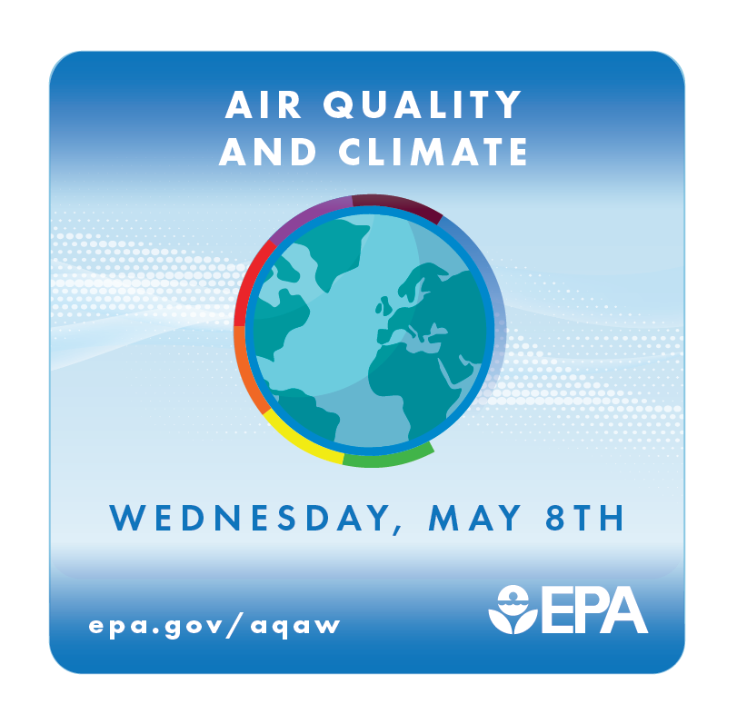 🌎 Today’s Air Quality Awareness Week topic is Air Quality and Climate! Clean air is important to everyone, every day.