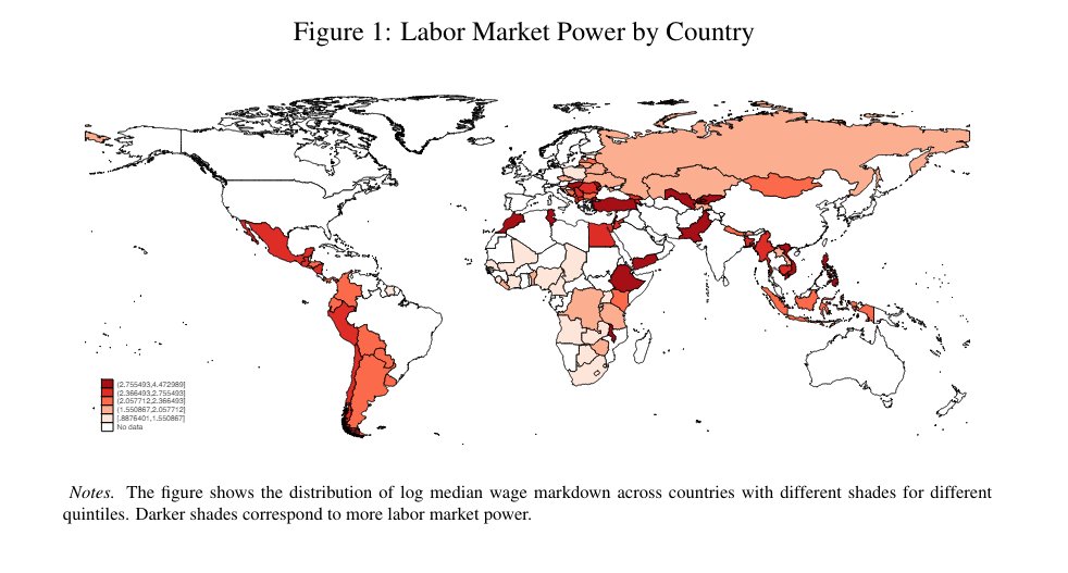 #Global Labor Market Power: This study sheds light on the complex dynamics of #labor #market power and the role of labor market institutions in shaping #wage outcomes in different countries. Read: spkl.io/60154NMHS Subscribe: spkl.io/60164NMHs #EconTwitter