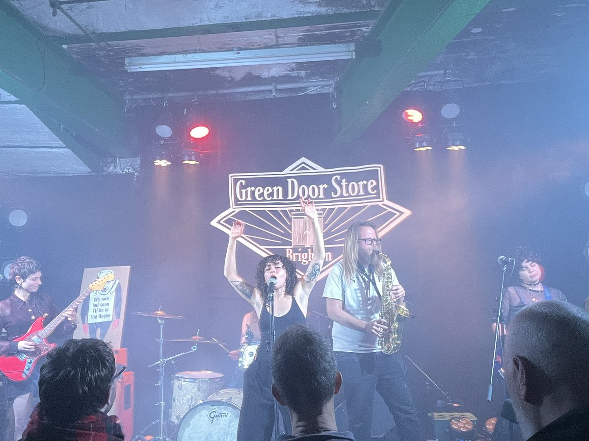 Thank you to Brighton’s amazing @greendoorstore for hosting our #MusicForACeasefire fundraiser last night! Huge thanks to Speit, @bandofhutch, Karma Sheen and @genntheband for incredible performances — as well as our sold out crowd raising their voices for Gaza! 🇵🇸