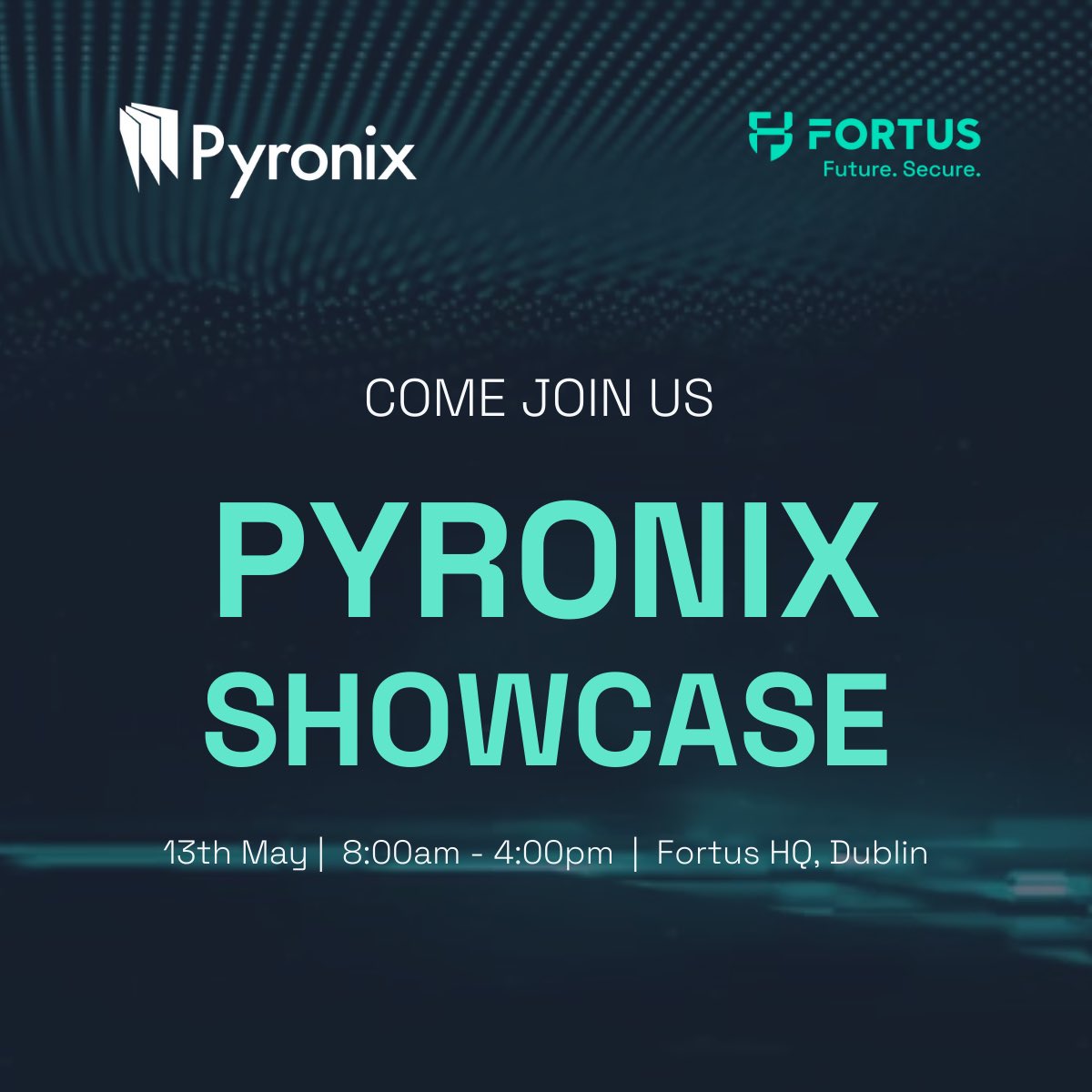 Fortus (@fortussecure) on Twitter photo We’re inviting you to spend the day at Fortus, Dublin for the <a href="/Pyronix/">Pyronix Limited</a> Showcase!
The one and only Jim McAuley will be on-site to chat all things Pyronix and give demos on their latest products and solutions.
Come along, meet the team & enjoy the day!👏
#FutureSecure #Pyronix We’re inviting you to spend the day at Fortus, Dublin for the <a href="/Pyronix/">Pyronix Limited</a> Showcase!
The one and only Jim McAuley will be on-site to chat all things Pyronix and give demos on their latest products and solutions.
Come along, meet the team & enjoy the day!👏
#FutureSecure #Pyronix