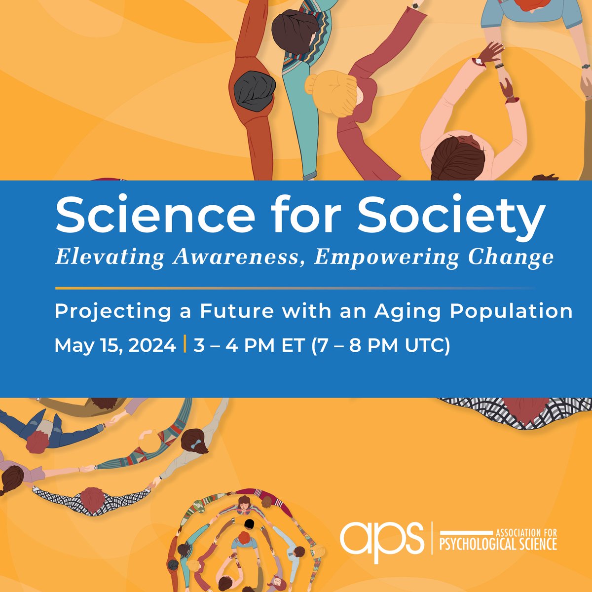 Save the dates! 🗓️ Upcoming Science for Society webinars: 
May 15: Projecting a Future with an #Aging Population
June 26: What Spurs Action on #ClimateChange?
July 17: An Interdisciplinary Perspective on Eating Disorders
bit.ly/ScienceforSoci…
