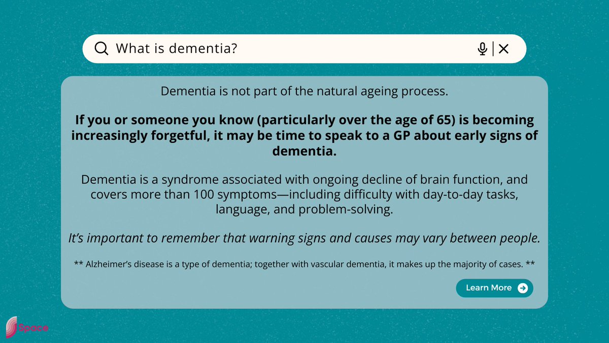 🧠 This #DementiaActionWeek, we're following @alzheimerssoc's lead & encouraging people to act on #dementia. 👀 Keep an eye on our social media to learn about the disorder, understand its symptoms, find out how #BeaconClub can help, & get resources. #AlzheimersSociety #Space