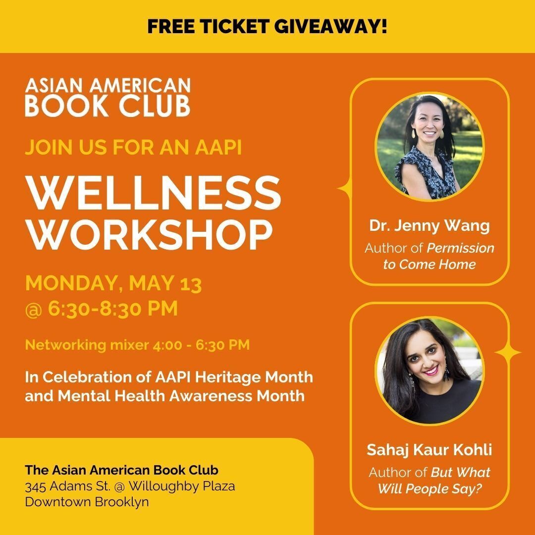 You have a chance to win one of five free tickets to join an AAPI Wellness Workshop, hosted by the Asian American Book Club! Attendees will get to hear from #SerendipityLit author Dr. Jenny Wang and Sahaj Kaur Kohli (@SahajKohli)! 

You can enter here: instagram.com/p/C6ta37Br0nL/…