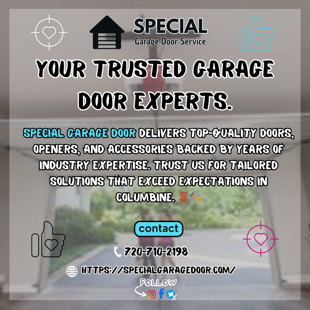 🚪Elevate your garage game with Special Garage Door! From sleek designs to sturdy openers, we've got you covered.

#GarageGoals #ExpertCraftsmanship #GarageDoorRepair #ReliableService #SpecialGarageDoor #GarageUpgrade #EnhanceSecurity #TopQualityDoor #SpecializedDoorSolution

1/2