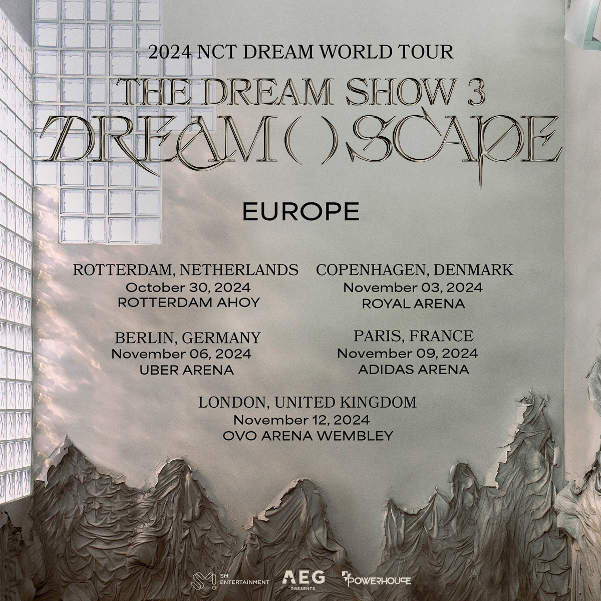 JUST ANNOUNCED! @NCTsmtown_DREAM | 2024 NCT DREAM WORLD TOUR <THE DREAM SHOW 3 : DREAM( )SCAPE> | Oct/Nov 2024 Get access to AEG Present presale > aegp.uk/NCTDREAMPresale