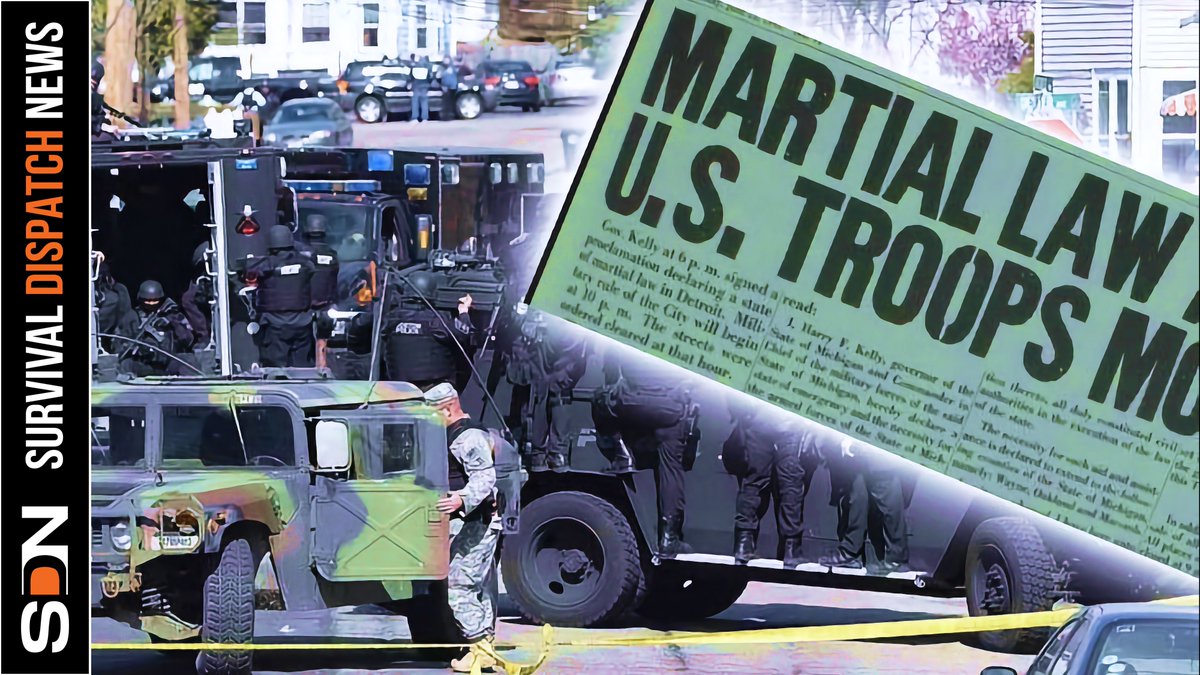 Don't miss our discussion on Martial Law, what to expect if it happens, and how to prepare for it at 400pm ET today on the new Survival Dispatch News YouTube channel.

YouTube.com/@SurvivalDispa… 

#survival #shtfsurvival #urbansurvival #martiallaw