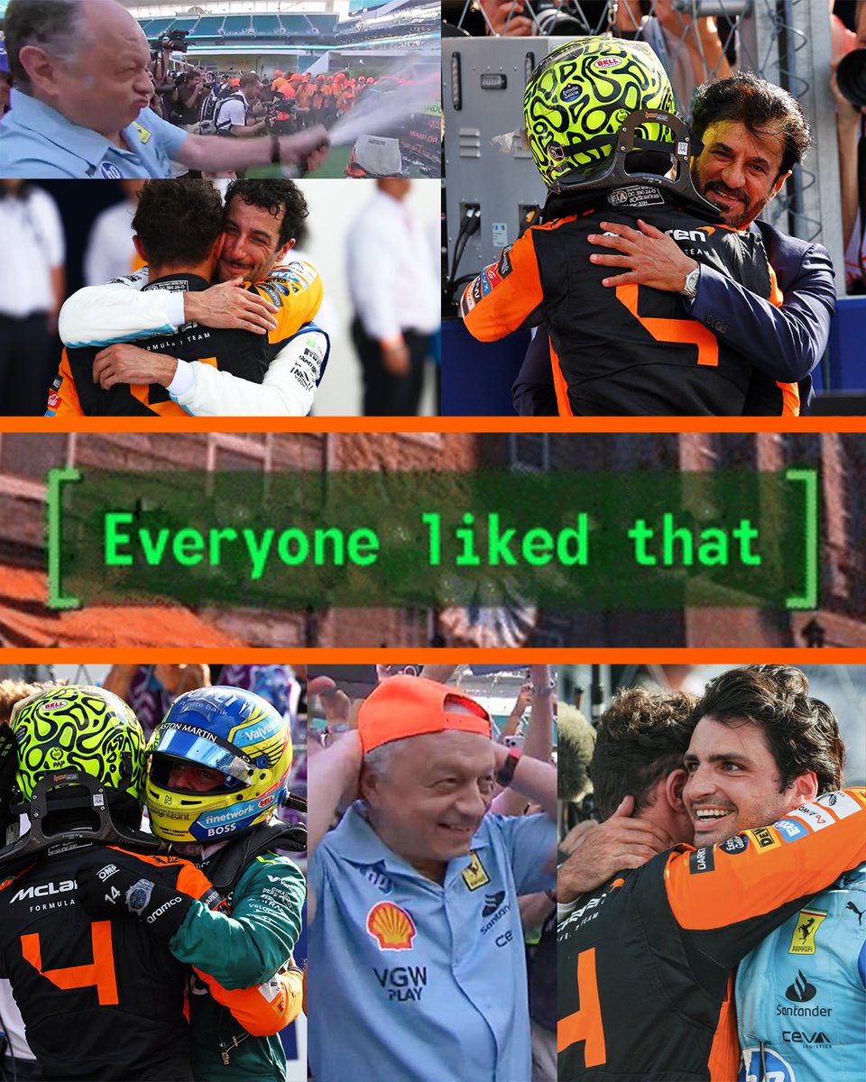 Norris getting his first win? Everyone liked that 🥰