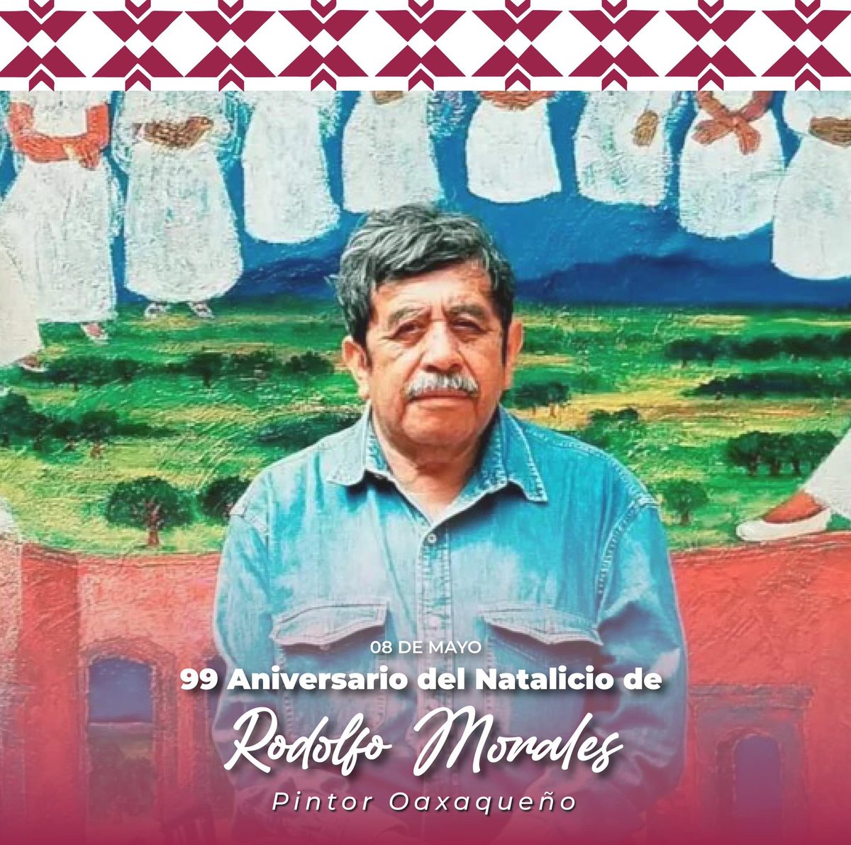 Hoy, se conmemora el 99 Aniversario del Natalicio del gran artista plástico oaxaqueño Rodolfo Morales. En sus obras se aprecia el realismo mágico y que hoy en día desde el Gobierno del Estado de mantiene vivo su legado, impulsando el arte y la cultura como agentes de cambio.