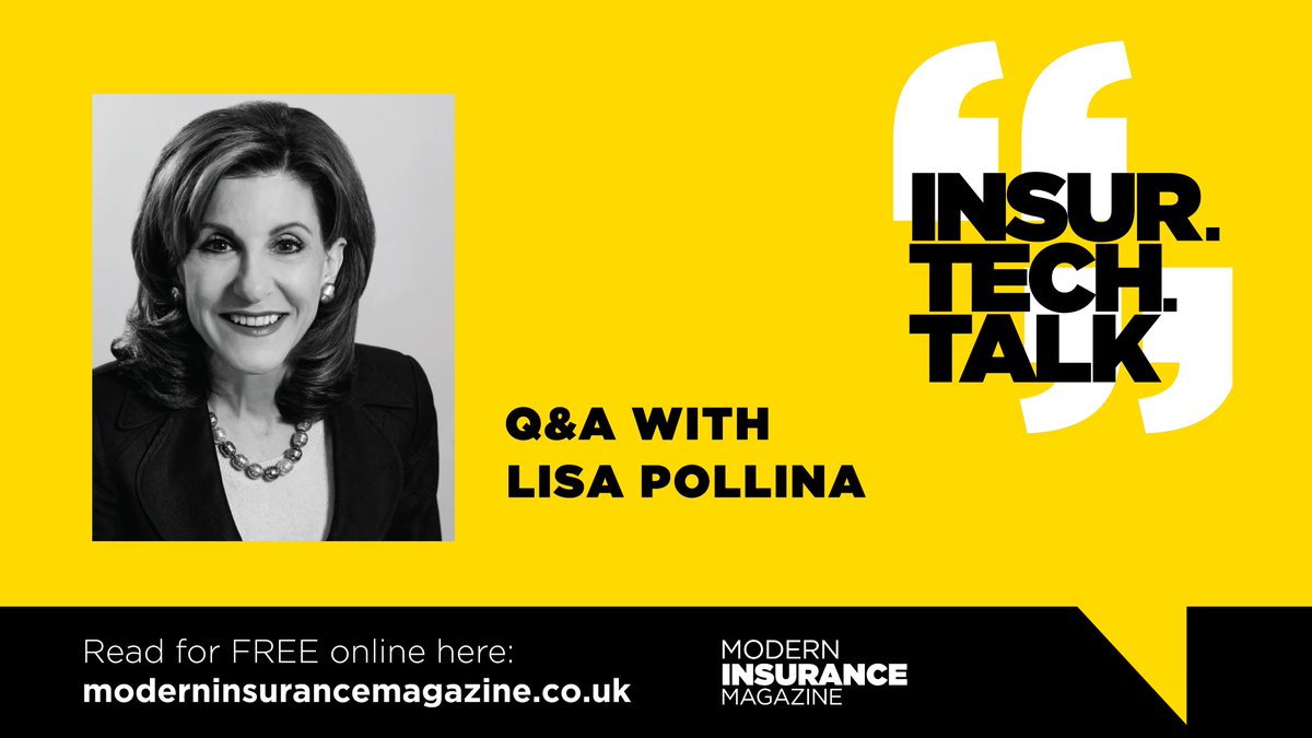 ModInsuranceMag's tweet image. We loved hearing from Lisa Pollina in our latest issue of #InsurTechTalk ⭐️Considering #CyberSecurity trends in line with our modern-day geopolitical landscape, don&apos;t miss this exclusive interview from pg.76: yumpu.com/en/document/re…
#InsurtechWeek @ITI_Insurtech @ModInsuranceMag