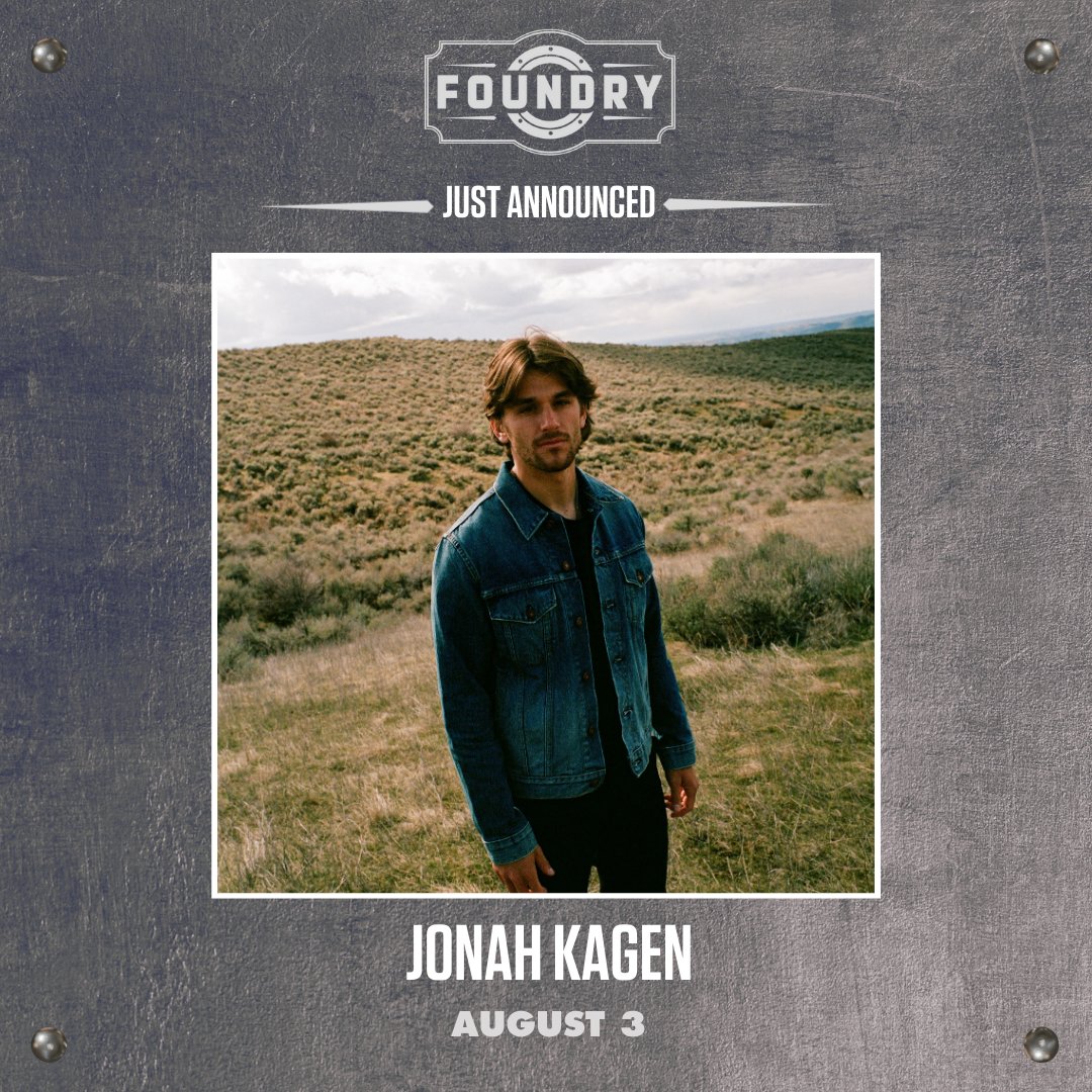 JUST ANNOUNCED 🎼 @JonahKagen at The Foundry on August 3! Presale begins Thurs, May 9 at 10AM. Use Code: SOUNDCHECK 🎧 Tickets go on sale Friday, May 10 at 10AM. 🎫: livemu.sc/4dtVyUe