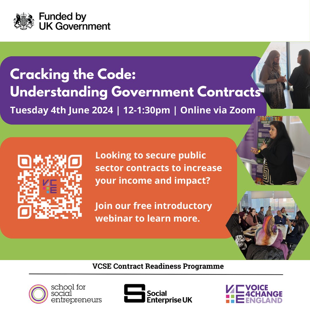 🧐Curious about winning government contracts for your non-profit or community project? Join our free webinar tailored for social businesses with zero to minimal tendering experience! ⏲️12-1:30pm on Zoom, Tuesday 4th June 2024 Save your spot: bit.ly/4a5SCKA