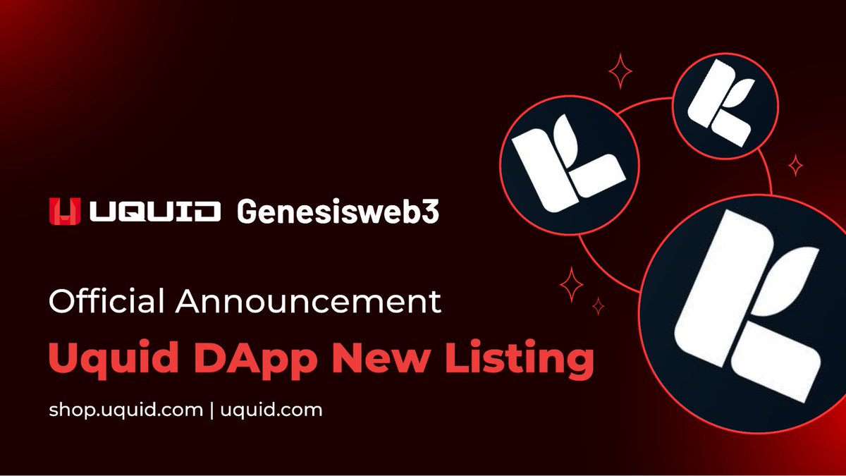 uquidcard's tweet photo. We're excited to announce that @GenesisWeb3_ is now featured on the UQUID dApp Center! Dive into specialized Web3 marketing services designed to boost your blockchain project! Explore now at https://t.co/HOIjFdXiiQ πβ¨ #UQUID #Genesisweb3 #Web3Marketing https://t.co/OgDv0XXjhr