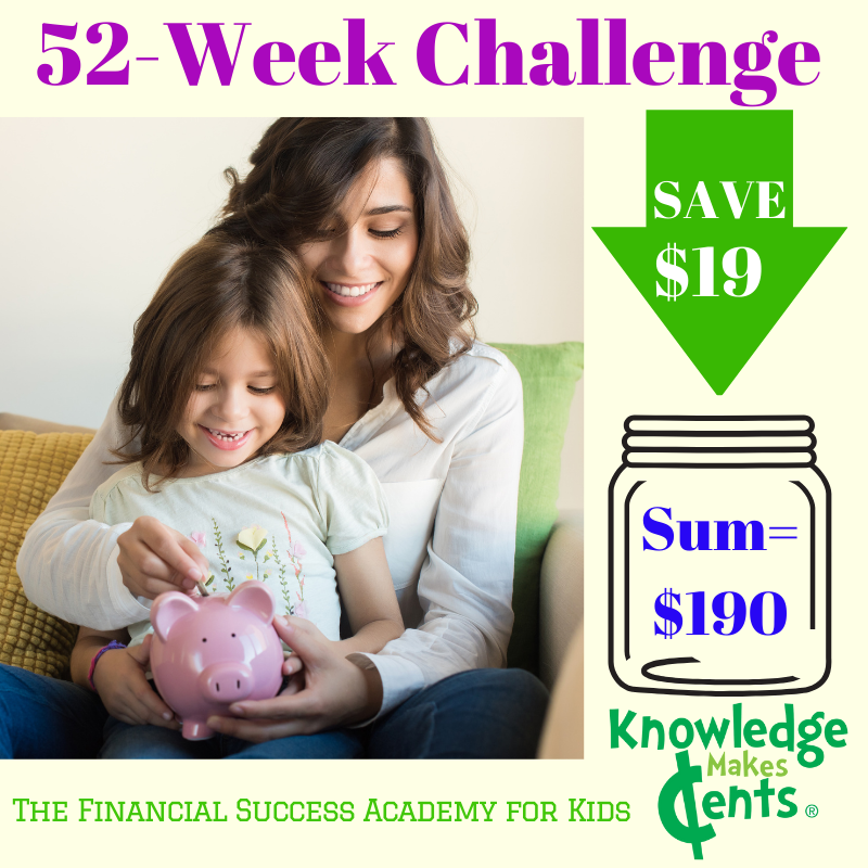 Cool #MoneyMath - save $19 to get $190. Show your kids that saving money with the #52WeekChallenge is #FUN! 

#ChiefFinancialParent #TeachableMoments #LeadByExample #BestRoleModel 

Week #19: May 6-12, 2024

Contact us to learn more: info@KnowledgeMakesCents.com 905-882-3130