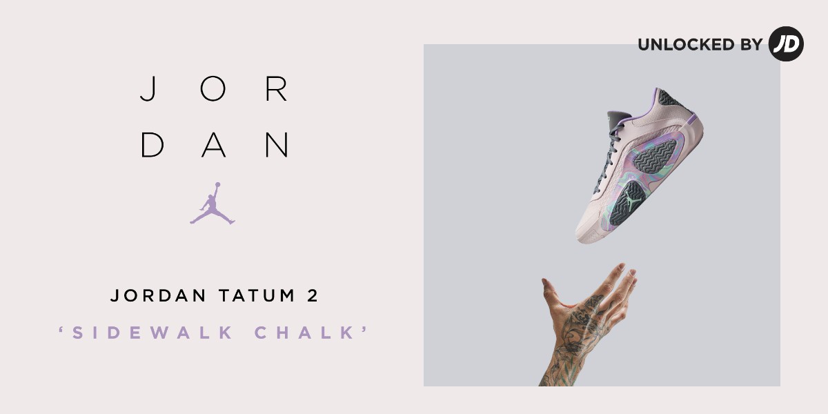 The #Jordan Tatum 2 arrives in a pastel 'Sidewalk Chalk' colorway that is sure to turn some heads.🏀 💜 Put it in your rotation tomorrow, May 9th at 10am ET. 🔥
