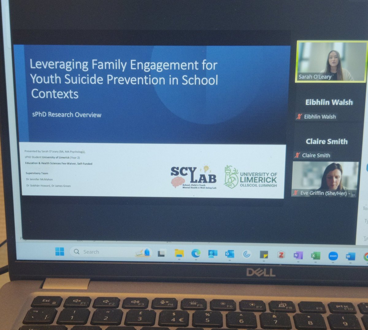 @sar_oleary is presenting on her PhD work which centres on family as integral for suicide prevention in schooling contexts using an upstream approach, at the @NSRFIreland workshop!

Well done on representing @ScyLabIE so well 👏 @JennytalksPsych @Siobhan_Howard @ajamesgreen