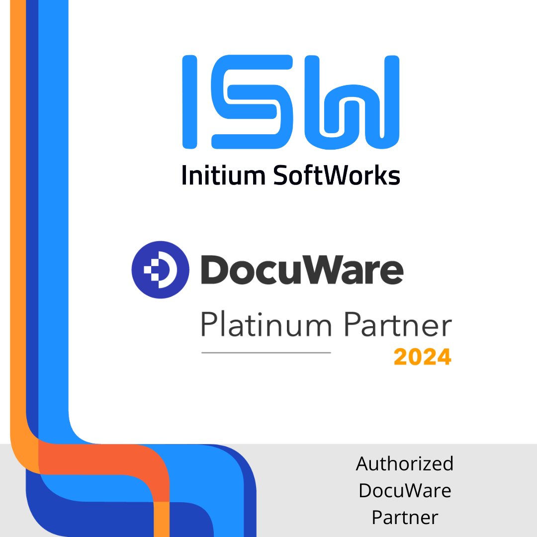 Initium SoftWorks is excited to announce our #Achievement of #PLATINUM Partner Status with @DocuWare  We love the product & our #Partnership with everyone at DocuWare. zurl.co/4szF

#DocuWare #ProcessAutomation #DigitalTransformation