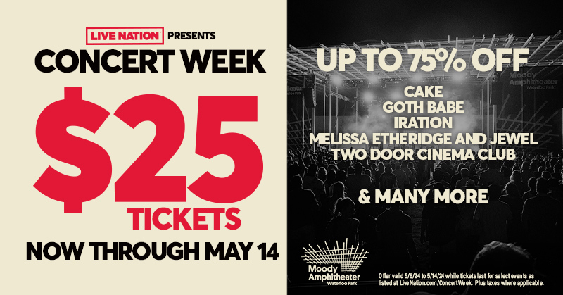Concert Week is HERE! Grab your $25 tickets now through May 14th to select shows through the rest of the year 🙌 livemu.sc/3WiHKFO