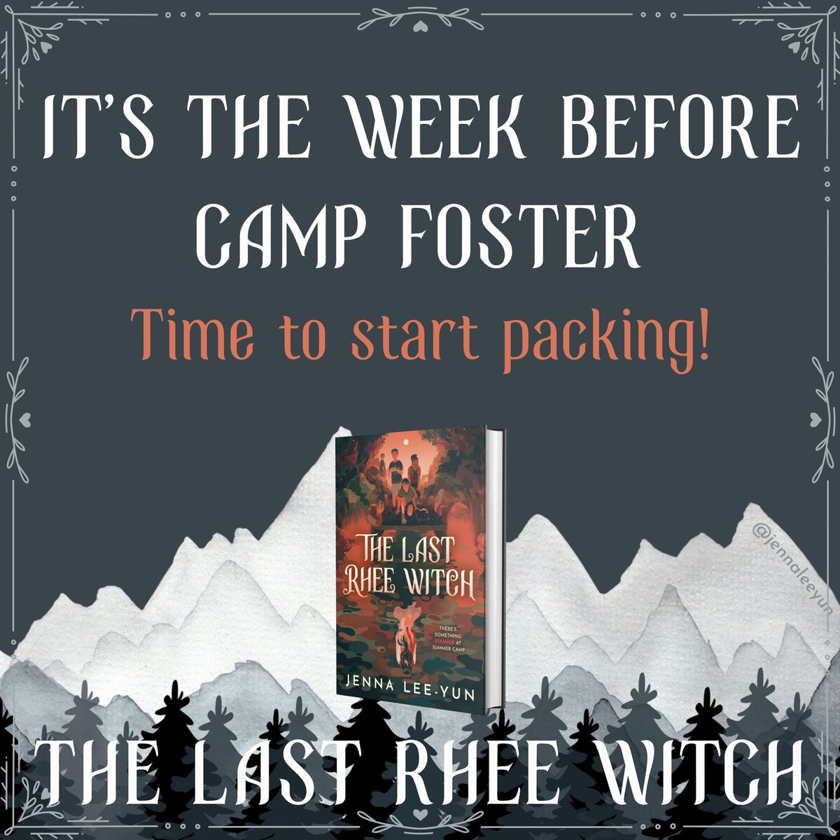 With less than a week before we all head off to Camp Foster, I thought it’d be fun to see what our main characters are packing!

#thelastrheewitch #middlegrade #mgcontemporaryfantasy #koreanlore #2024debuts