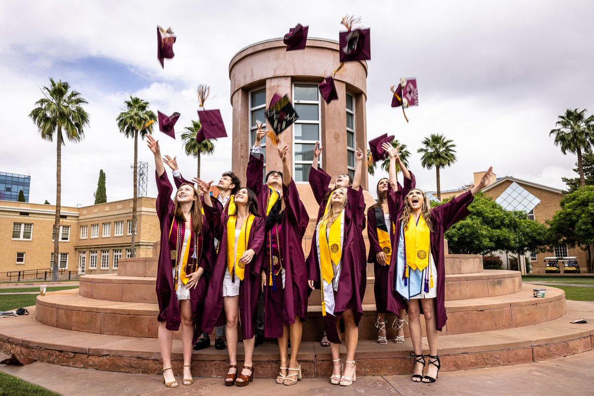 Happy Convocation Day! 🎓🎉 We’re celebrating one of our biggest graduating classes in the college’s history with two ceremonies. You can watch them both live beginning at 9 a.m. here: news.asu.edu/asulive2