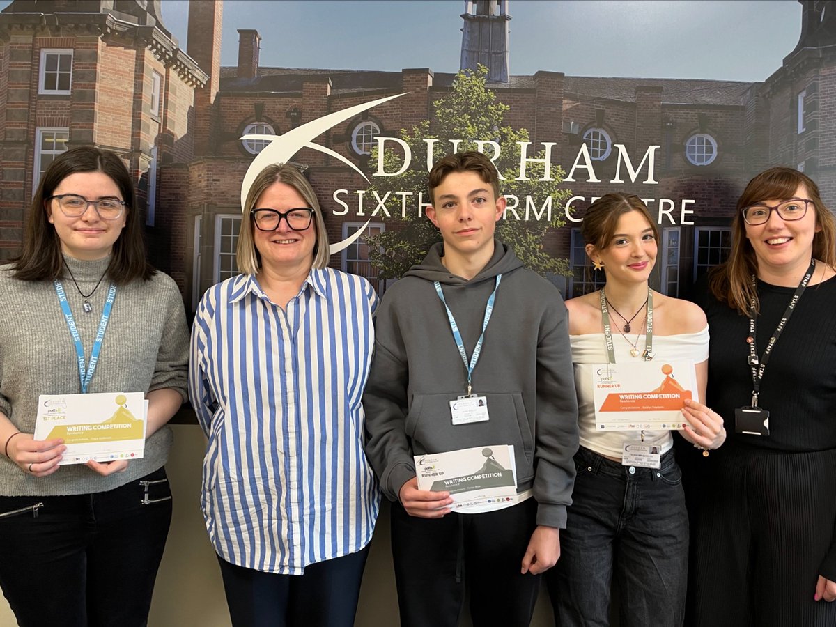 WINNERS: 👏 A massive thank you to all students who entered this year’s DSFC Writing Competition. We are pleased to announce the winner is Freya Anderson, who has won £150! Runners up were Finlay Rose and Katelyn Freeborn. Thanks you to @pottsprintuk for donating prize money.